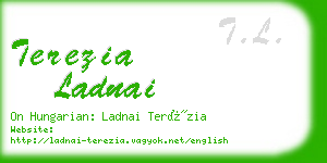 terezia ladnai business card